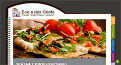 Desktop Screenshot of ecole-des-chefs.fr