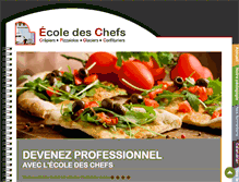 Tablet Screenshot of ecole-des-chefs.fr